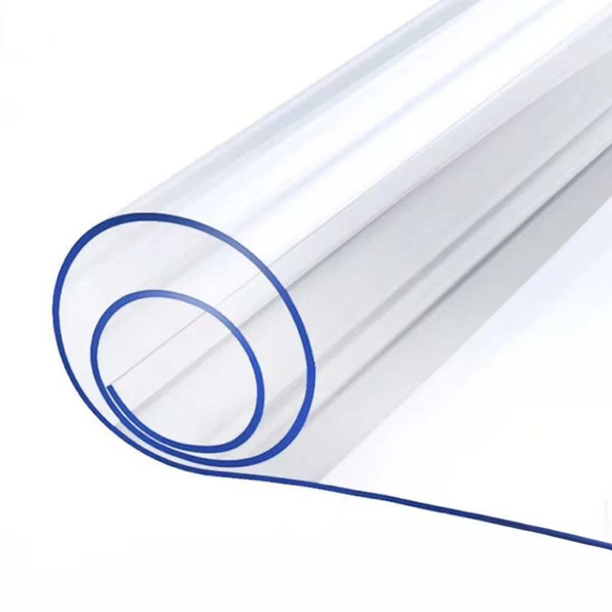 Nappe en PVC transparent, imperméable et résistant à l'huile, idéale pour une utilisation en intérie