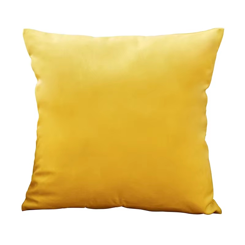 Juste de coussin en velours jaune pour canapé et salon, taie d'oreiller décorative nordique pour la 