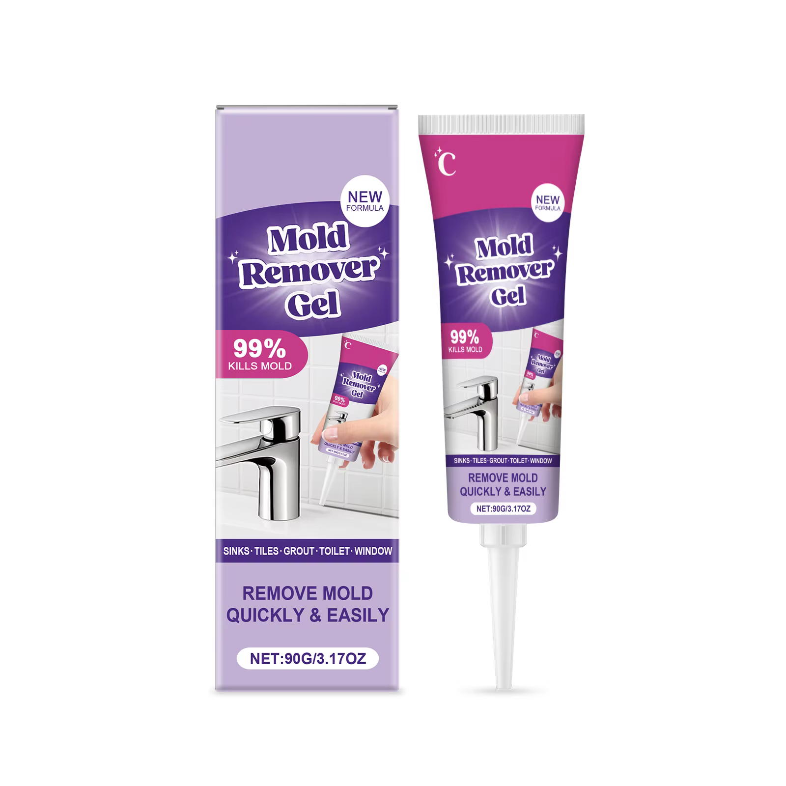 Gel anti-moisissure pour la maison, élimination facile de la moisissure dans la salle de bain, la ma