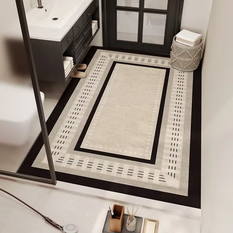 Tapis de sol absorbant non ald, tapis de grande surface, décoration de la maison, salle de bain, toi