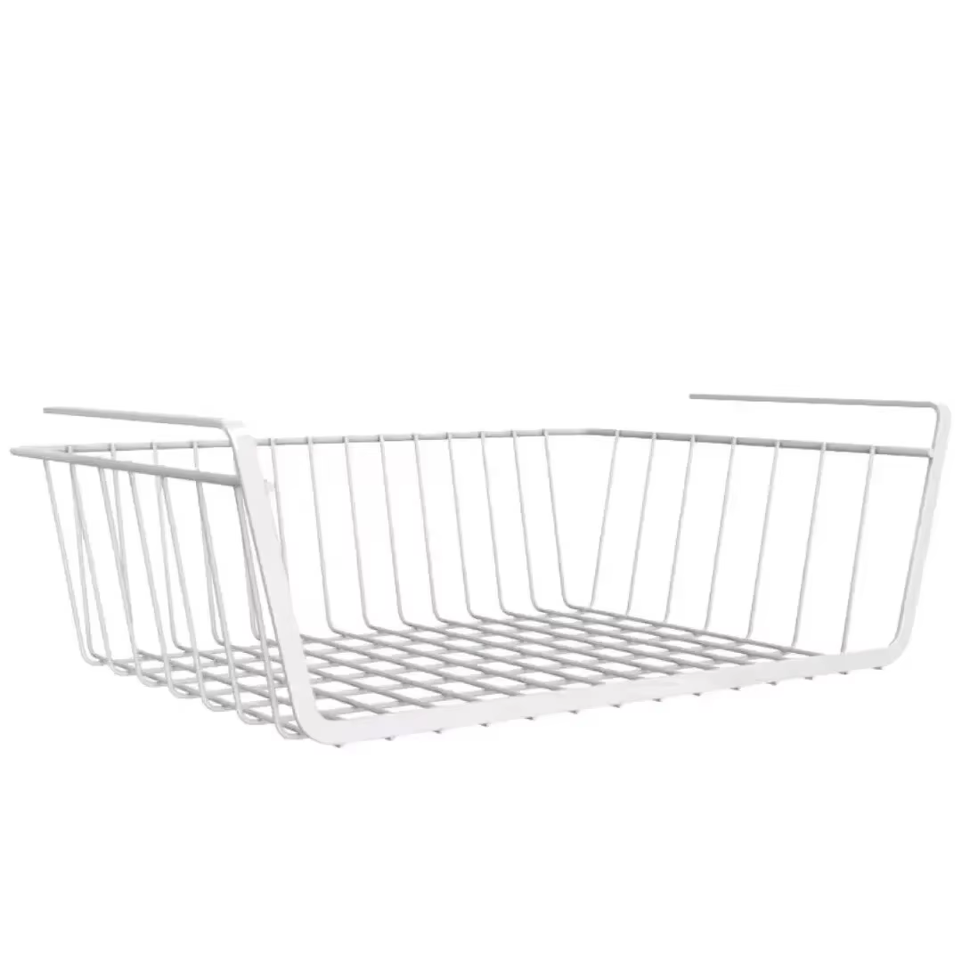 Panier en filet suspendu en fer, grande capacité, panier de rangement mural sous armoire, outils de 