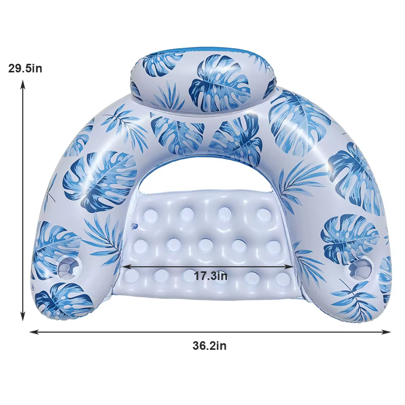 Rooxin eau hamac inclinable gonflable flottant matelas de natation mer anneau de natation piscine fê