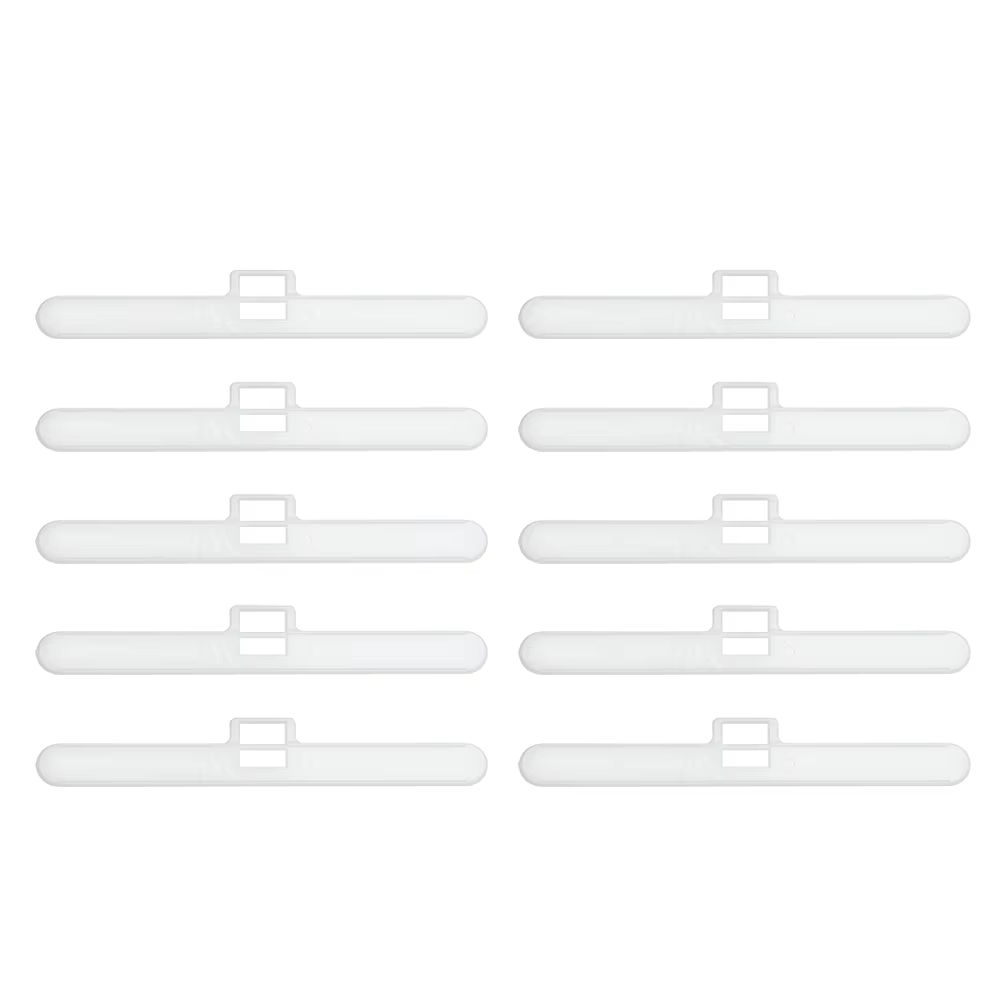 10 pièces 119MM Accessoires pour rideaux de fenêtre, Lames de store verticales, Clips de réparation 