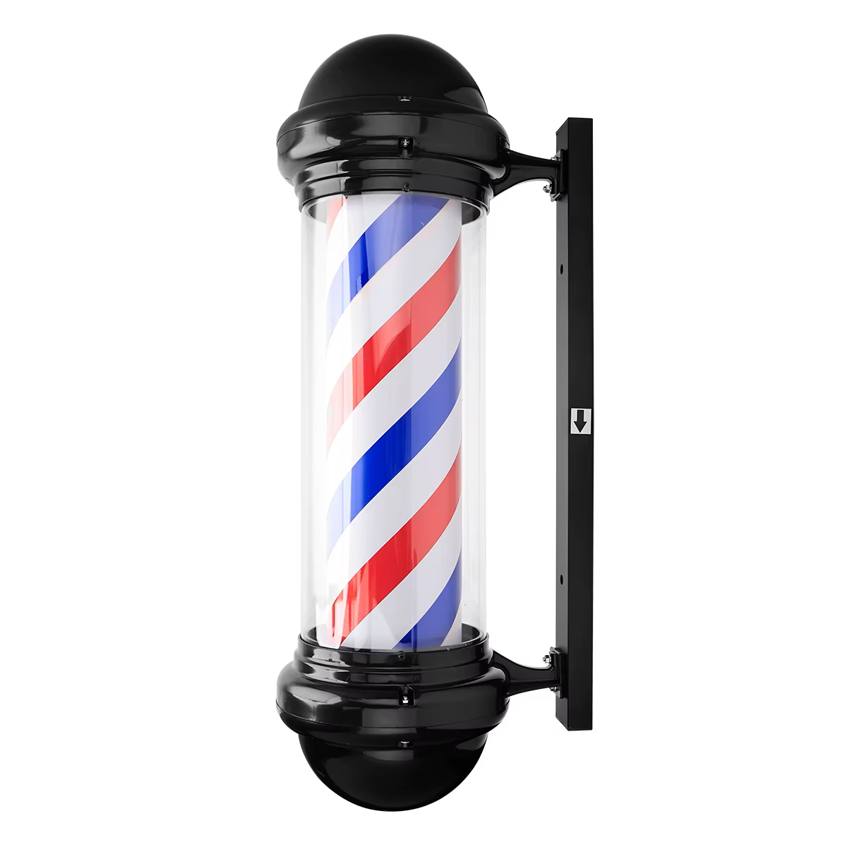 Signe rotatif pour salon de coiffure, lumière LED étanche à la pluie, outil de fête en plein air, sa