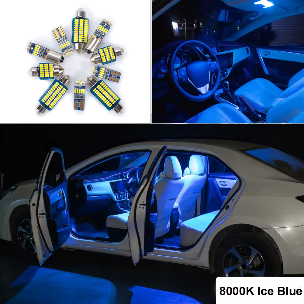 Pour Dacia Duster 1 2 2010- 2019 2020 2021 2022 accessoires de voiture Canbus LED carte intérieure d