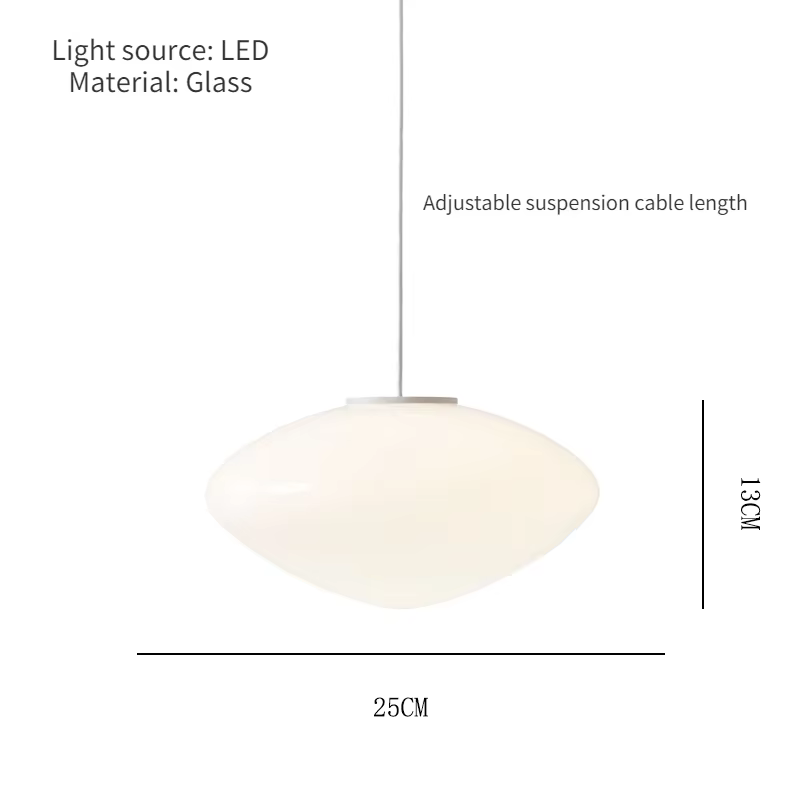 Lustre en verre pour table à manger, designer danois, îlot de cuisine, lampe frontale, suspension, p