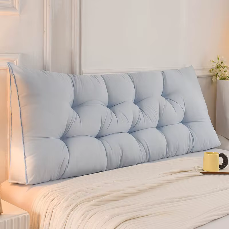 Coussin de tête de lit triangulaire 120/150/180 cm, oreiller de lit, support lombaire doux pour la m