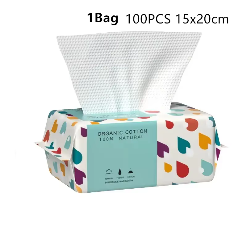 Gant de toilette jetable, serviette épaisse pour le visage, lingettes démaquillantes douces, nettoya