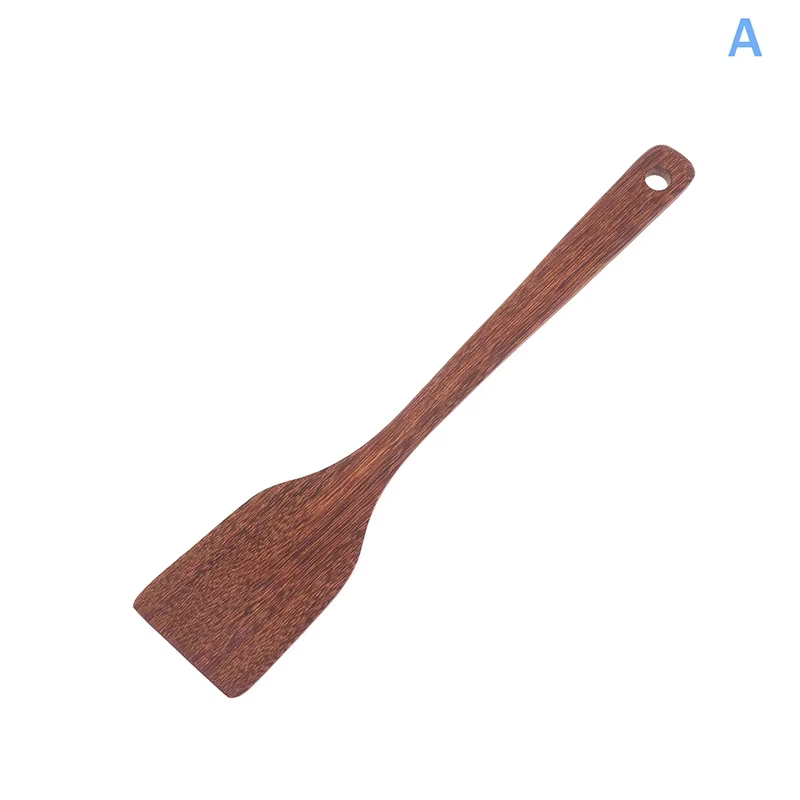 Spatule en bois, louche à riz, cuillère à soupe, outils de cuisine, le bois naturel est sûr et Durab