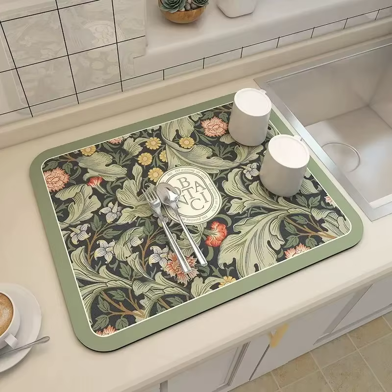 Tapis de vidange de cuisine pour Table à manger à la maison, tapis absorbant, vaisselle, Table à man