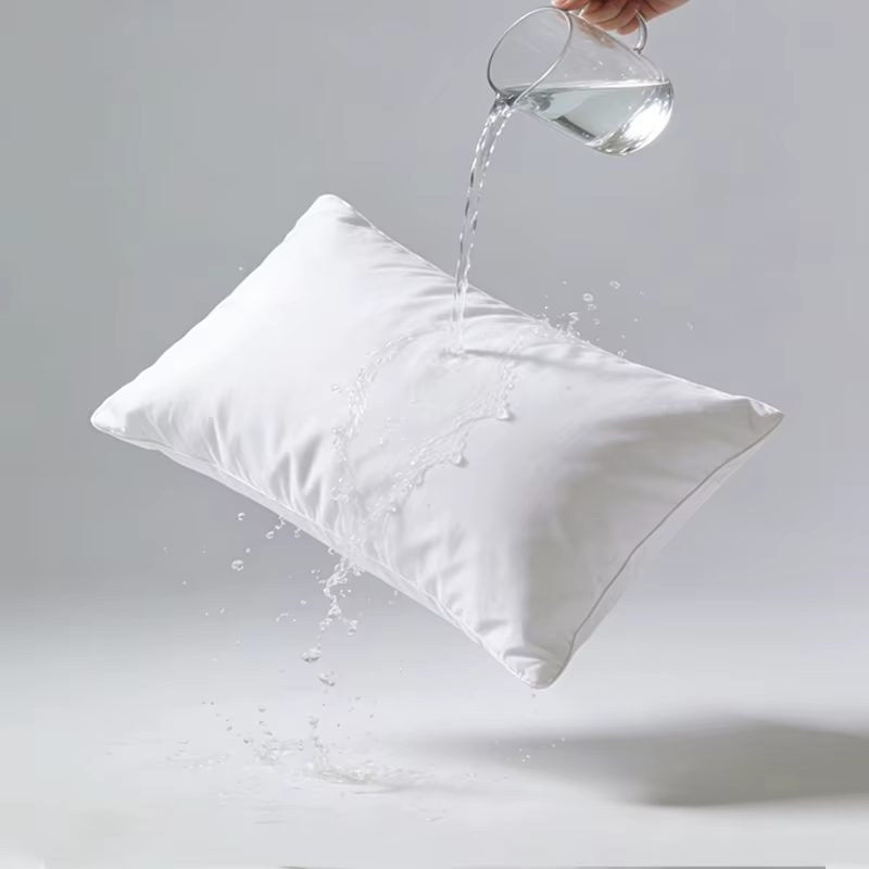 Housse de protection imperméable pour oreiller d'hôtel, couche isolante anti-huile et anti-taches, c