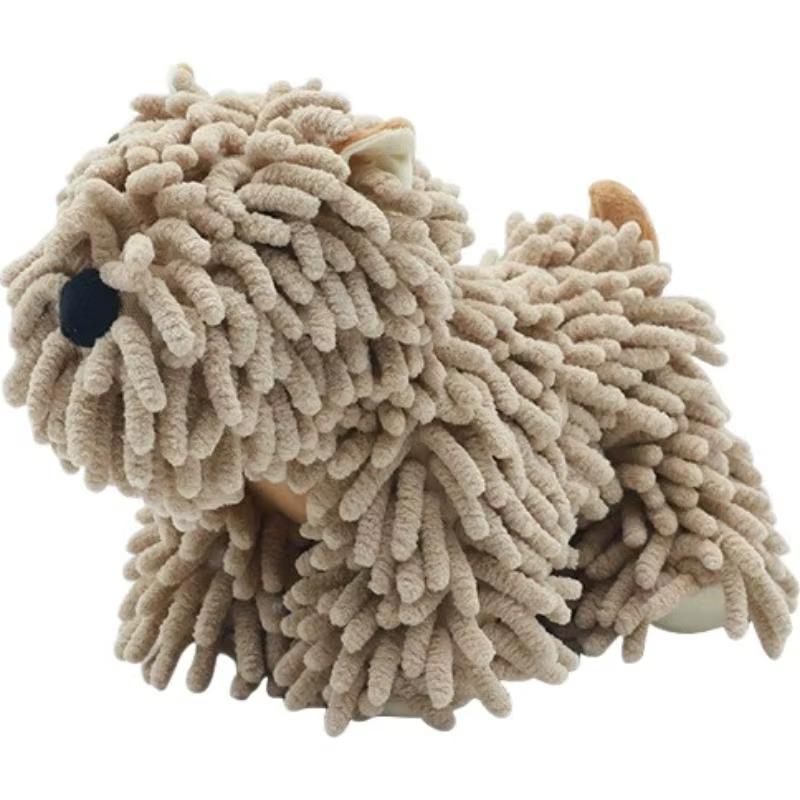 Serviette à main en forme de chiot de dessin animé mignon, pour cuisine et salle de bains, serviette