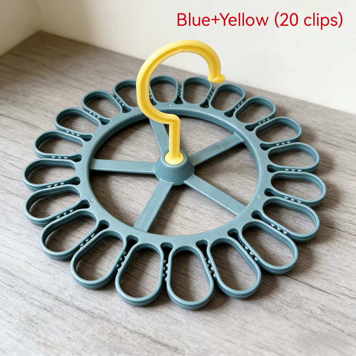 Séchoir à linge rond grande capacité 20 pinces, étagère multifonctionnelle pour chambre, placard, ra