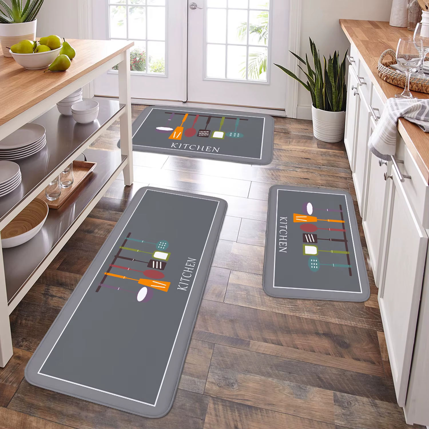Tapis d'absorption d'eau en éponge polyvalente: cuisine, salle de bain, antidérapant, Absorption d'h