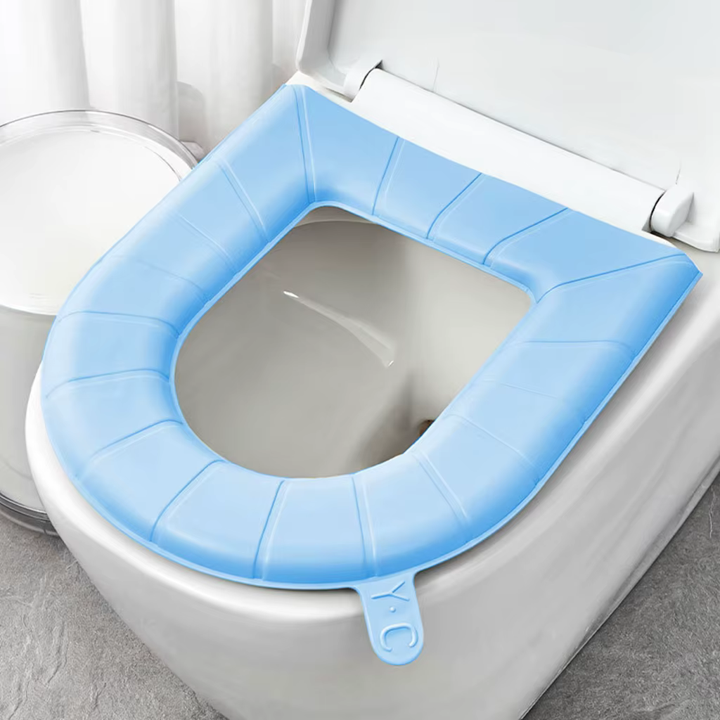 Tapis de toilette collant EVA, outil de fermeture étanche, coussin de siège de toilette lavable, cou