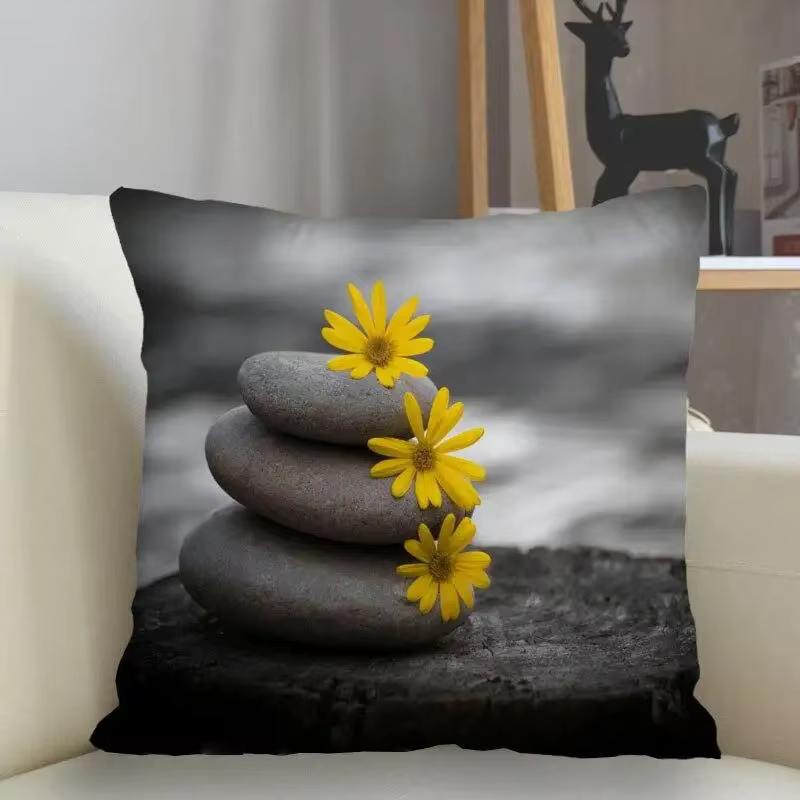 Taie d'oreiller en pierre du Vermont, décoration de canapé, housse de coussin pour la maison, nouvea