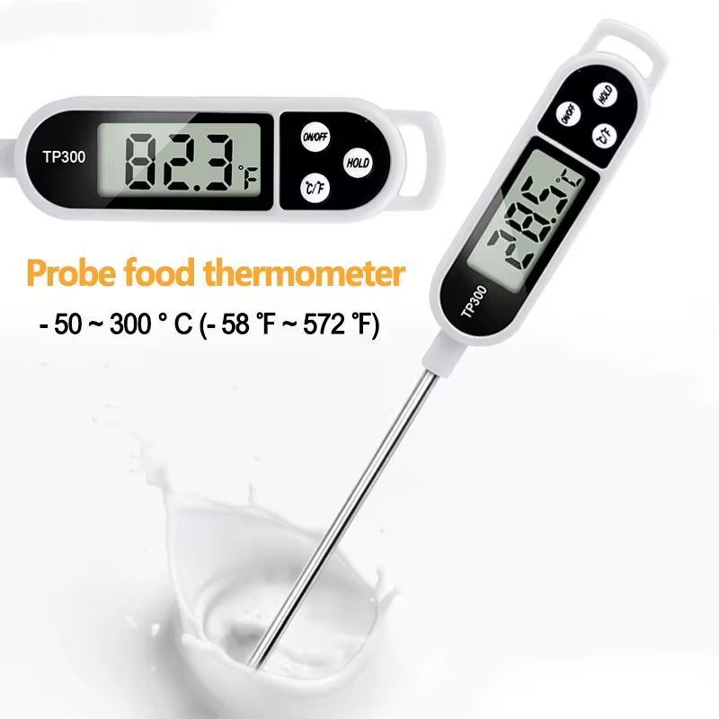 Sonde en acier inoxydable pour la cuisson des aliments, poêle à barbecue, eau, lait, huile, viande l