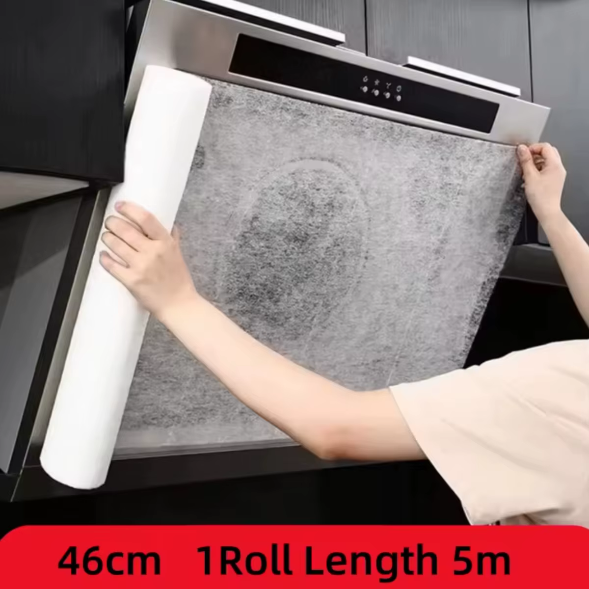 5/10M jetable hotte filtre à huile papier Non-tissé hotte aspirante ventilateur filtre cuisine hotte