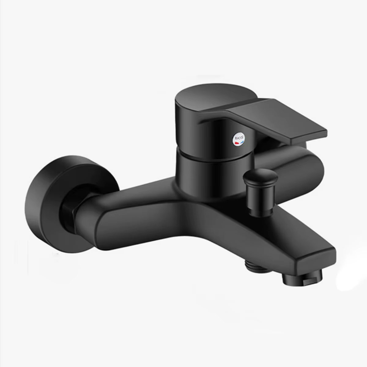 Robinet de douche en alliage, robinet mélangeur triple mural fileté G1/2 pouce, confortable à tenir,