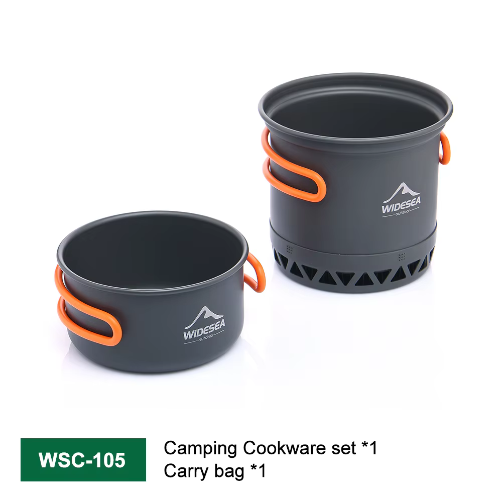 Pot de Camping en plein air 1,3 l 2,3 l, ustensiles de cuisine, ensemble de bouilloires de cuisine e