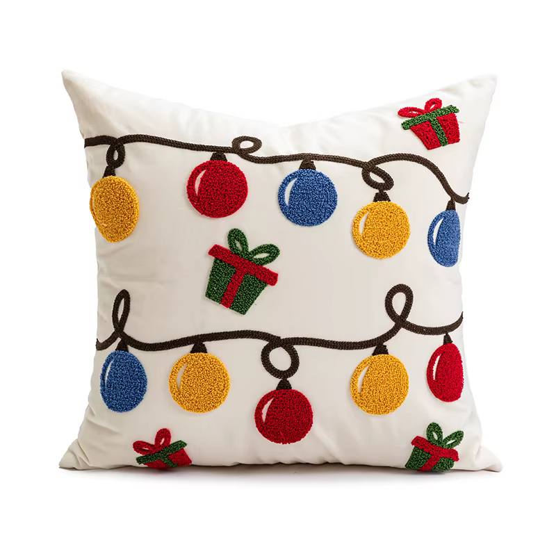 Juste de coussin de décoration de Noël, taies d'oreiller nordiques, canapé, canapé, décoration d'int
