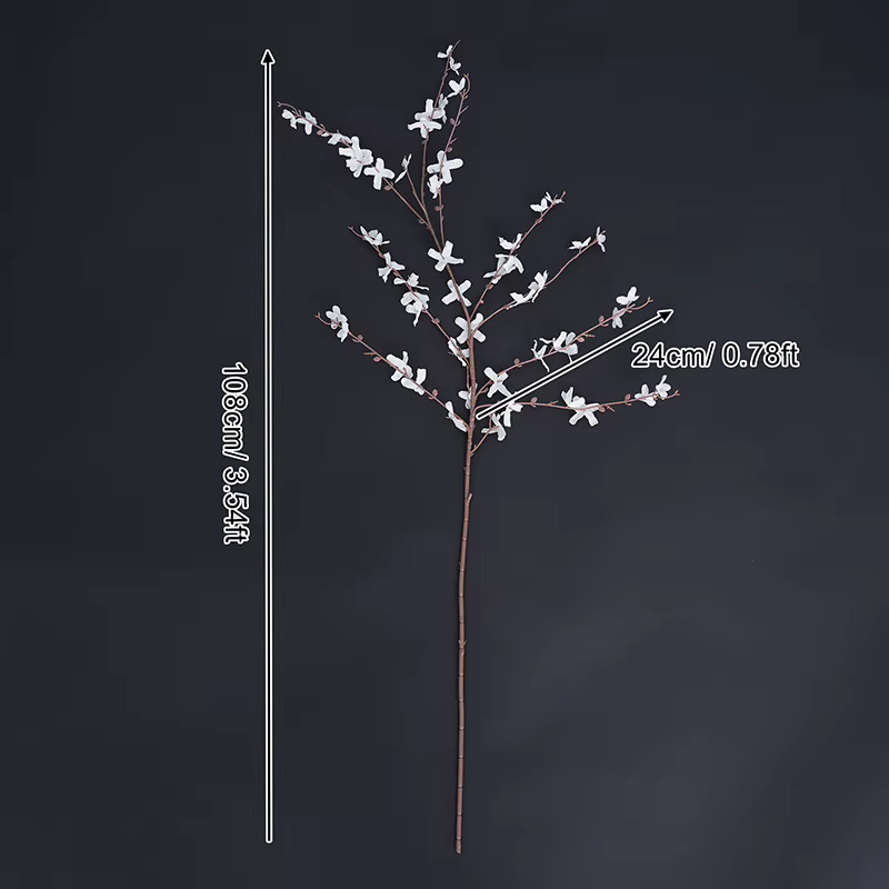 Branche de fleur artificielle d'orchidée, arrangement floral pour mariage, accessoires floraux, déco