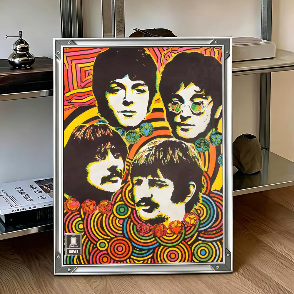 Affiche musicale T-The B-Beatles, nouvelle affiche pour salon, chambre à coucher, bar, café, décorat