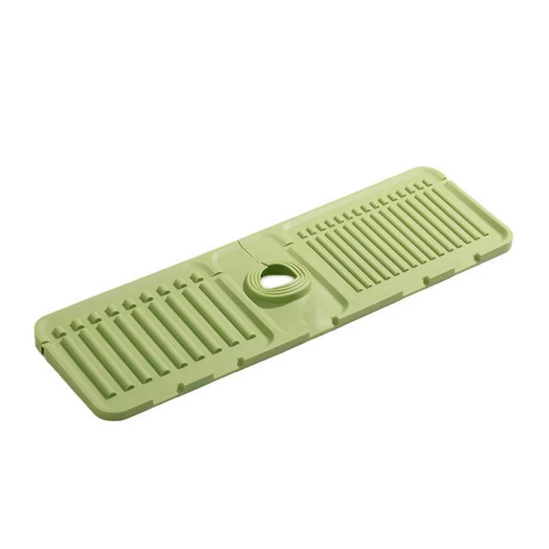 Tapis de vidange de robinet d'eau, anti-éclaboussures, en Silicone, pour évier de cuisine, dosseret,