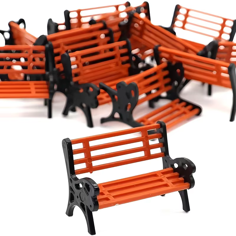 Chaise inclinable Double pour salon de jardin, Art Miniature 1:12 pour maison de poupée, modèle de s