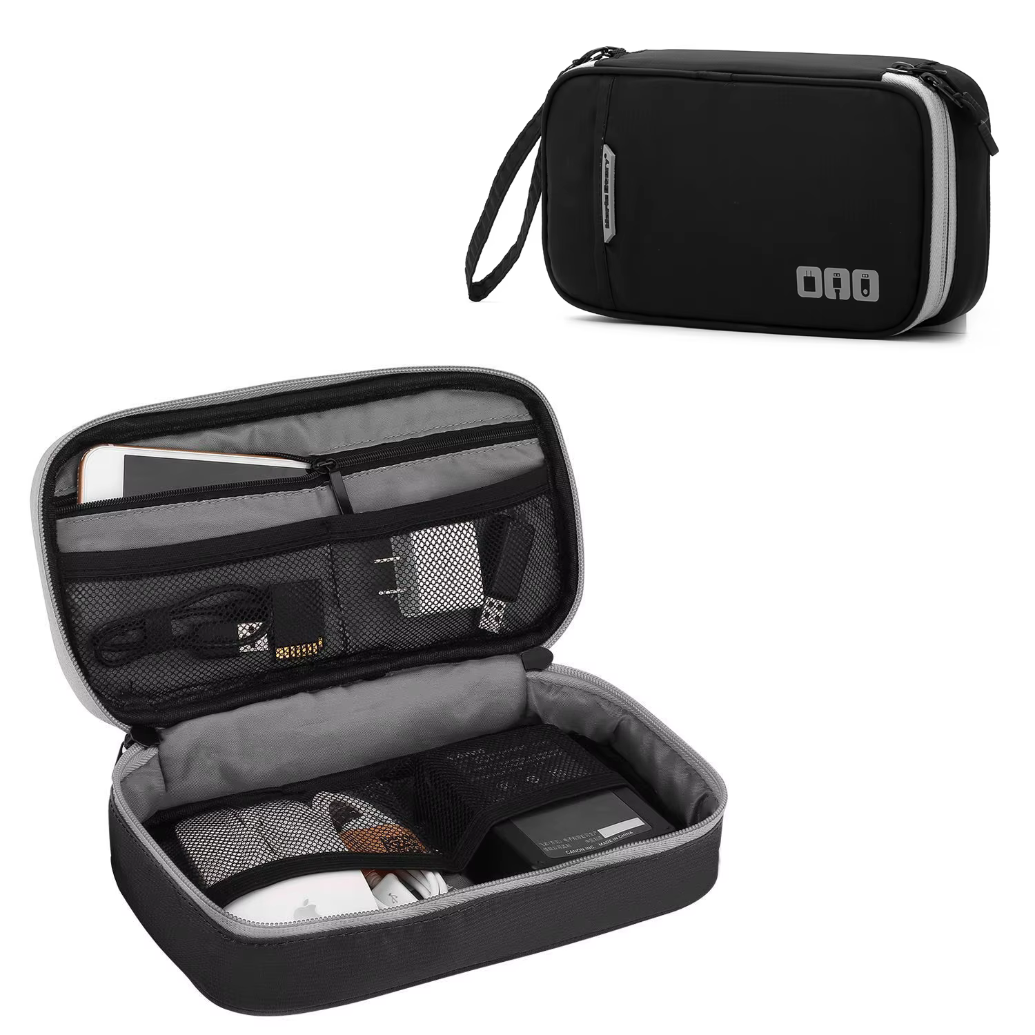 Étui de voyage pour accessoires électroniques portables, sac de rangement de câbles, sac de transpor