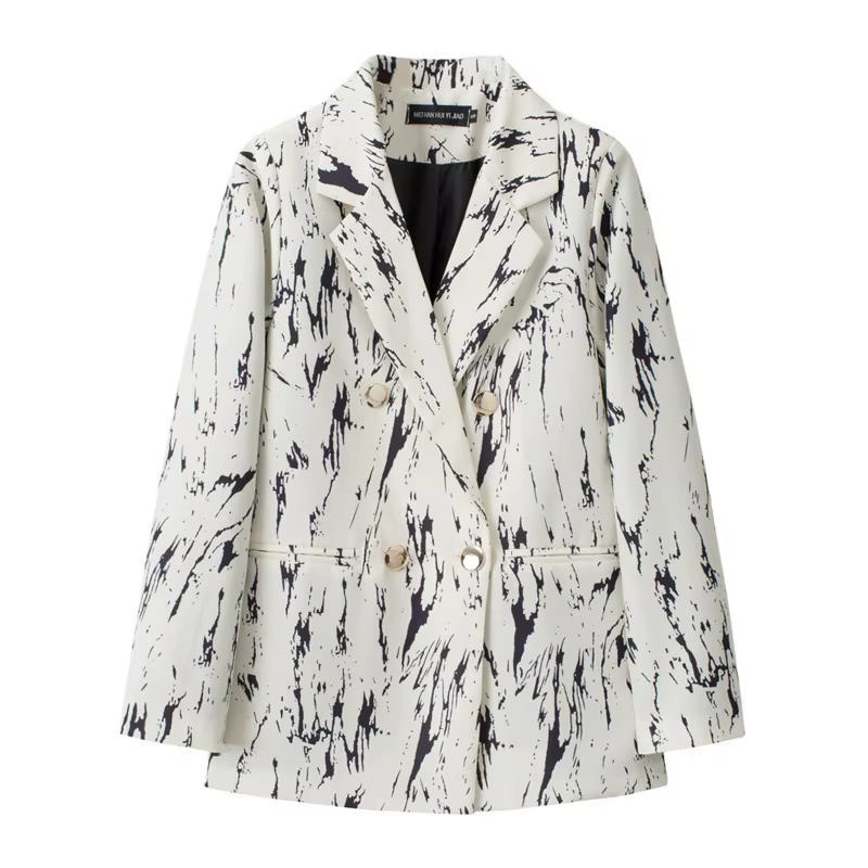 Veste de costume décontractée à carreaux pour femme, nouvelle collection printemps-automne, grande t