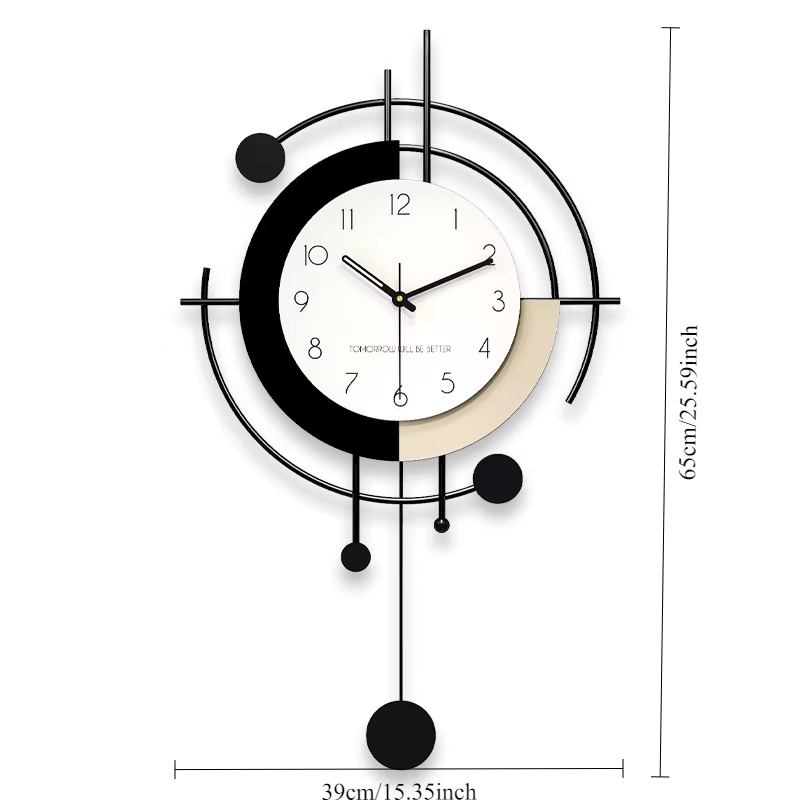 Horloge murale moderne Simple salon silencieux luxe créatif boîtier en métal Groot nordique chambre 