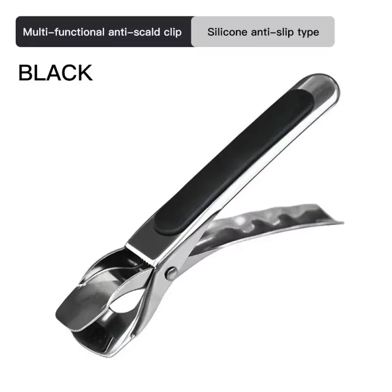 Plaque de cuisine Anti-brûlure, bol, support de Pot, pince en acier inoxydable, Clip Anti-chaleur, o