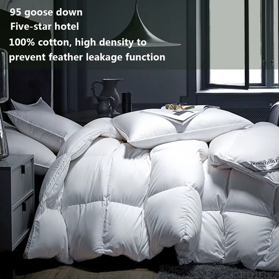 Couette d'hiver en duvet d'oie en coton, couette d'hôtel cinq étoiles, Super douce et moelleuse, Que