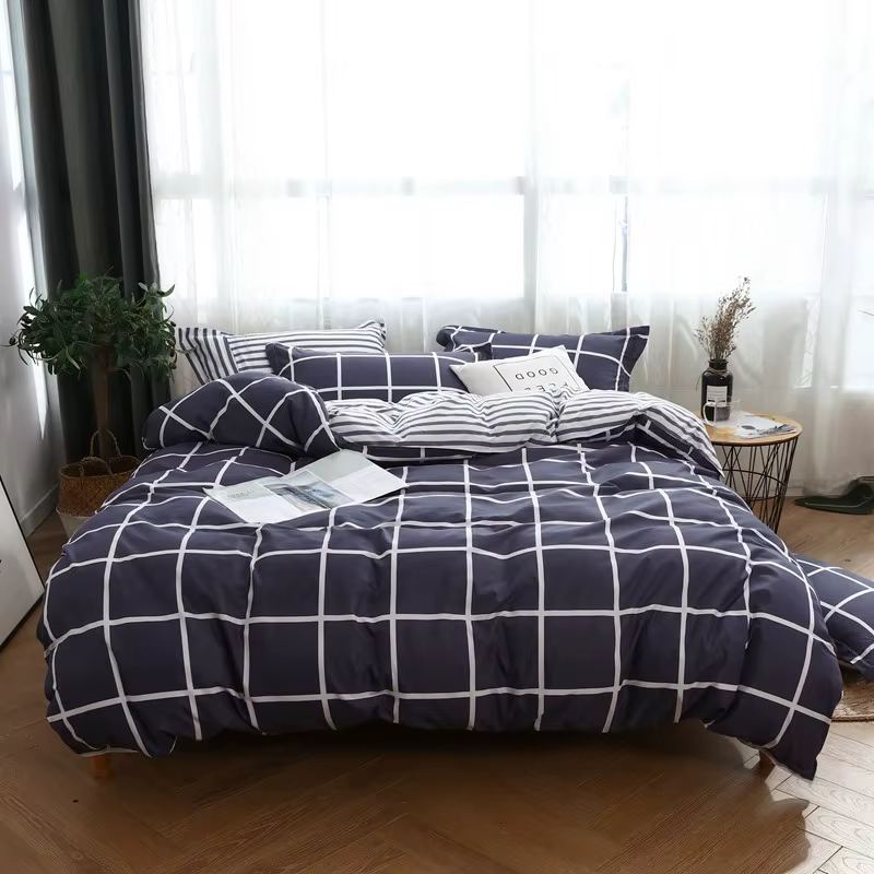 Housse de couette de style nordique d'automne, 1 pièce, housse de couette pour lit double, housse de