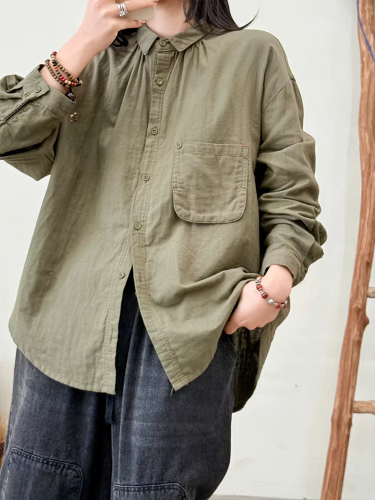 Amax luluE 2025 chemises printemps dames mode décontracté Blouses amples femmes classique luxe à man