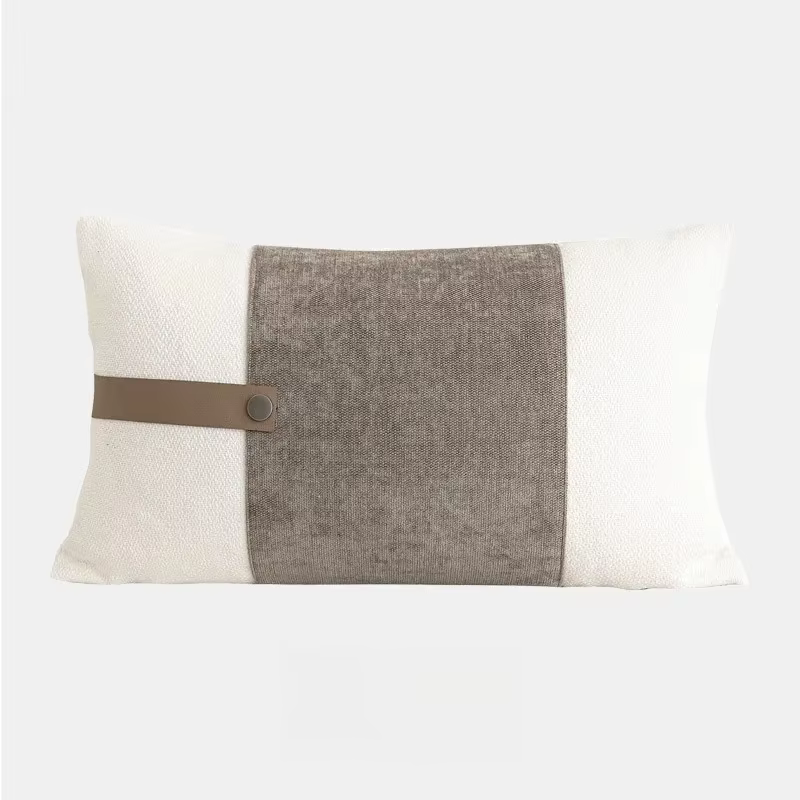 Juste de coussin en coton doux et confortable, taie d'oreiller moderne, modèle de mode, chambre, lit