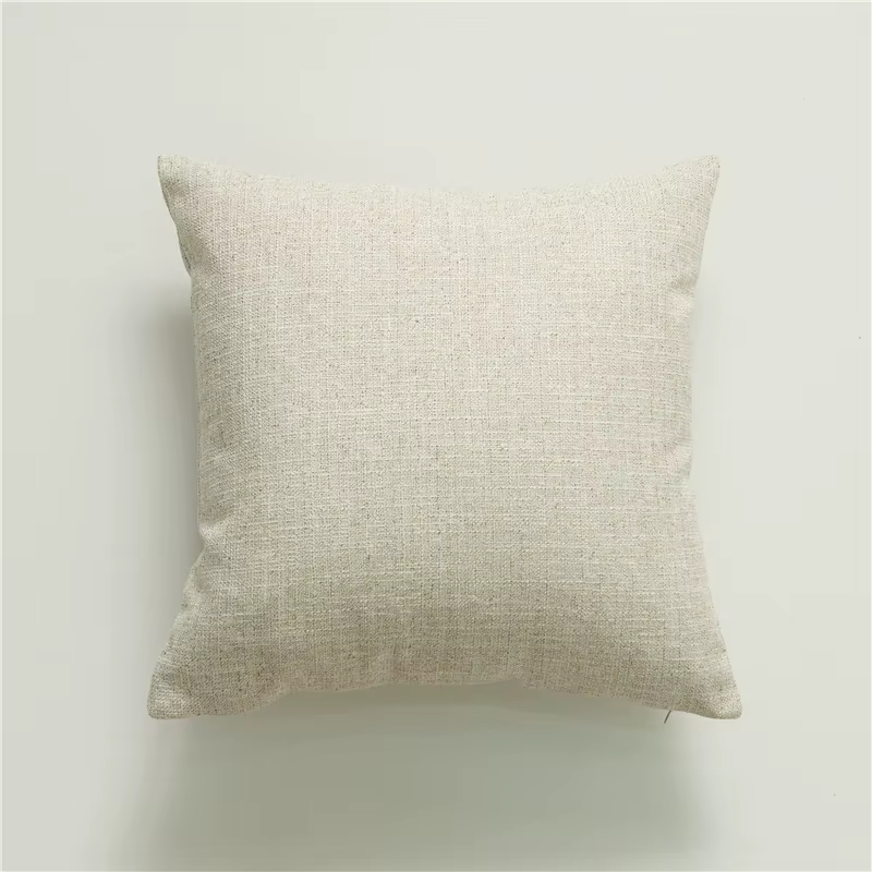 Juste de coussin décorative en lin jaune pour canapé, taie d'oreiller super douce pour la maison, le