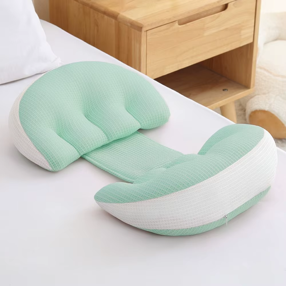 Oreiller de taille pour femmes enceintes, oreiller de maternité doux en forme de U, confort, soutien