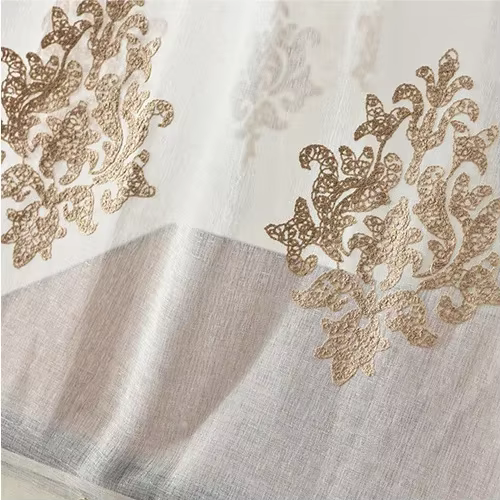 Rideaux de cuisine occultants pour fenêtre européenne moderne, draperies en fil de broderie fabriqué