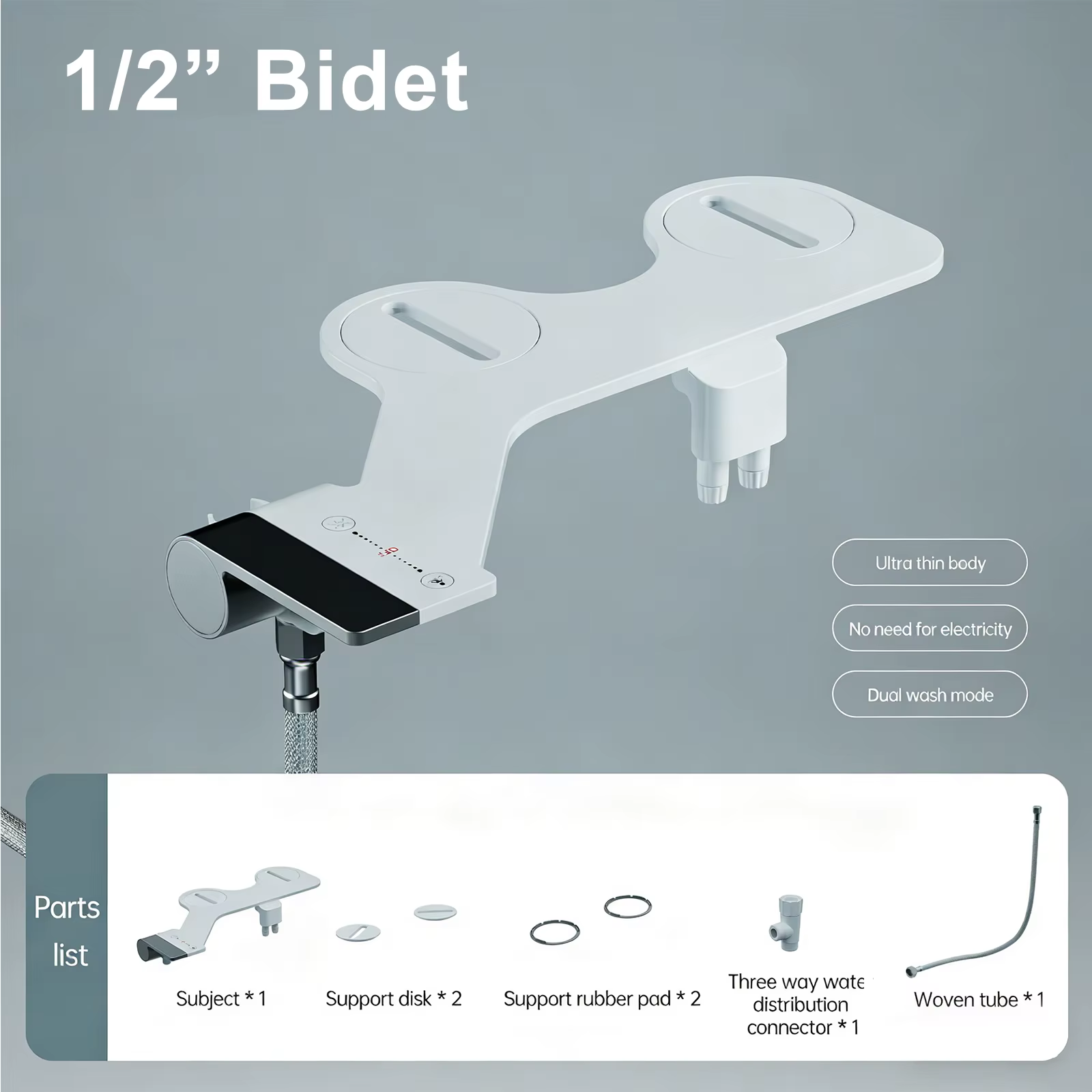 Bidet portable pour femmes, accessoire de toilette autonettoyant avec pulvérisateur non électrique, 
