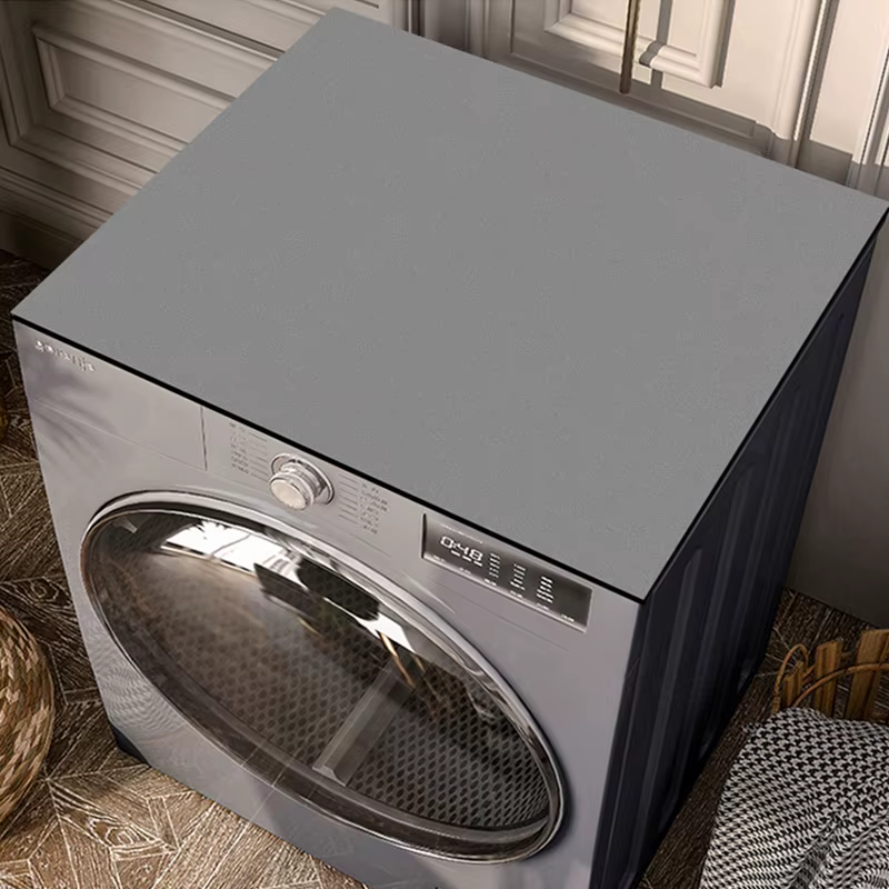 Housse de protection grise pour machine à laver, tapis absorbant antidérapant pour égouttoir à vaiss