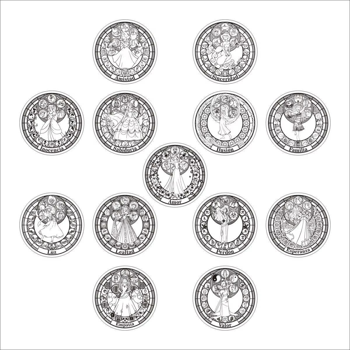 Ensemble de pièces de monnaie de l'unité espagnole Arras Para Boda personnalisées, 13 princesses Arr