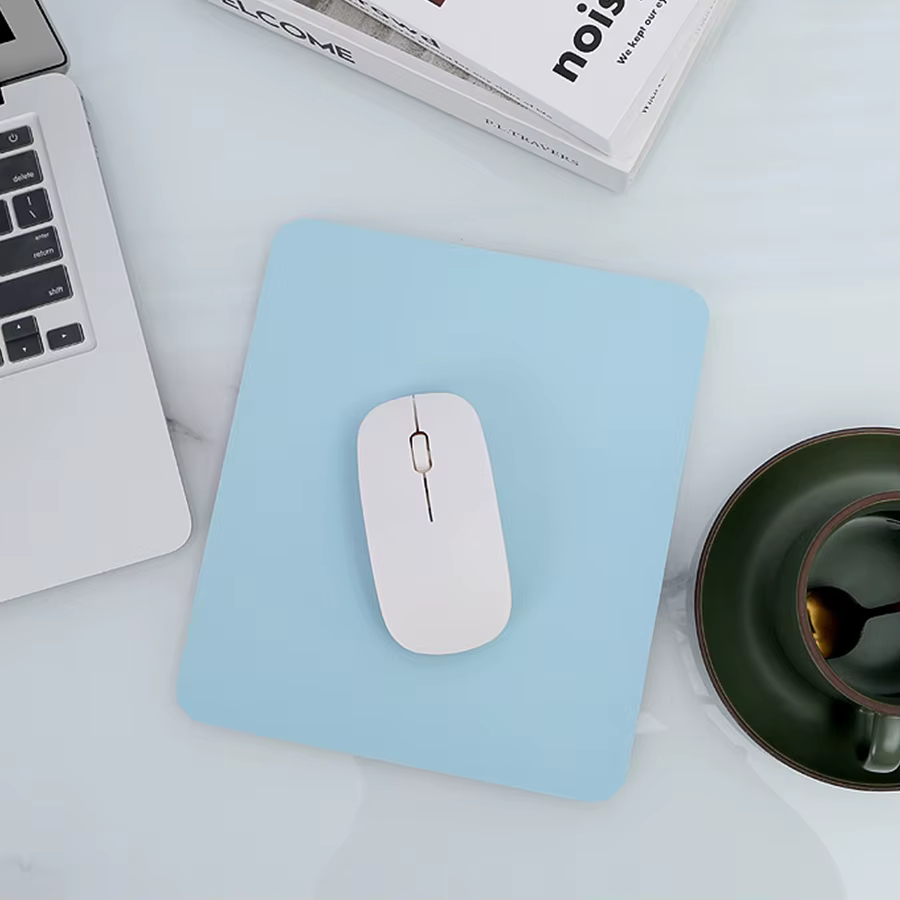 Petit tapis de souris en cuir PU, 1 pièce, antidérapant, pour jeu, bureau, étanche, anti-rayures, fa