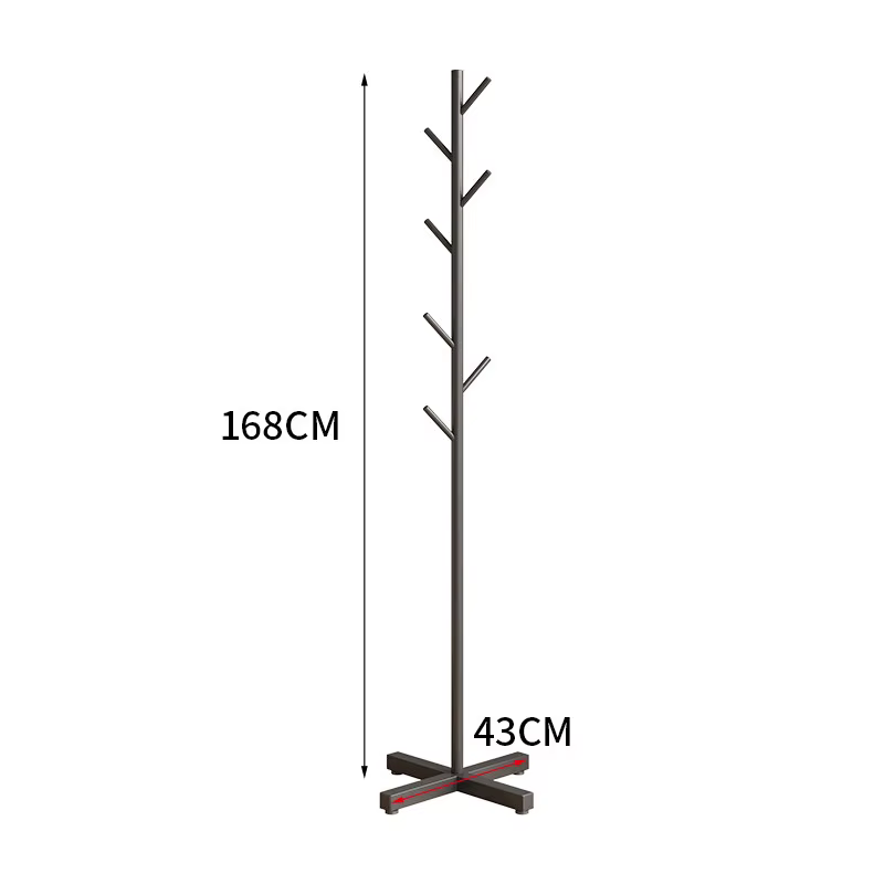 Porte-vêtements de style Japandi, petit meuble de rangement en métal pour chambre à coucher, support