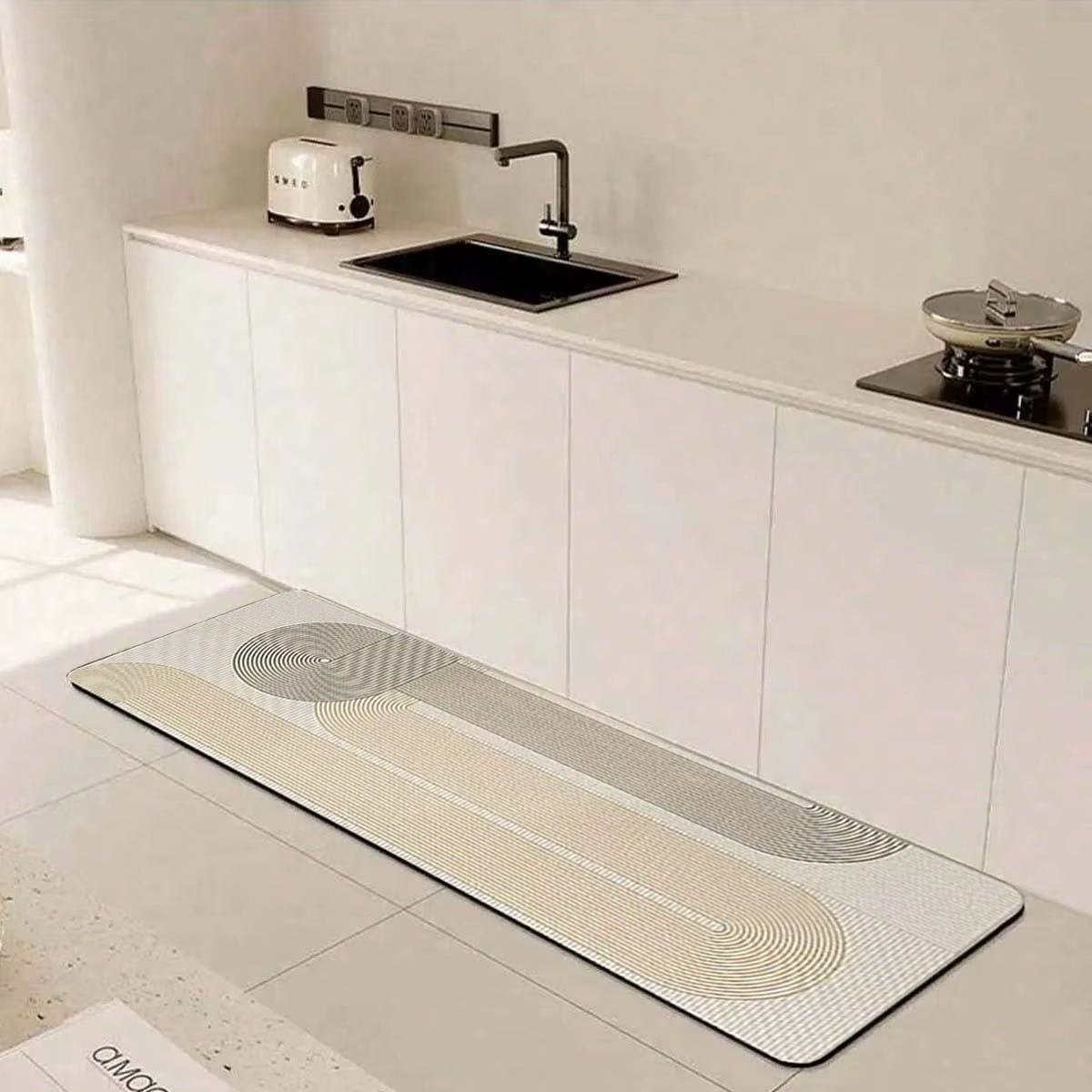 Tapis de sol de cuisine en Pvc, imperméable, en vinyle, Long, résistant à l'huile, antidérapant, per