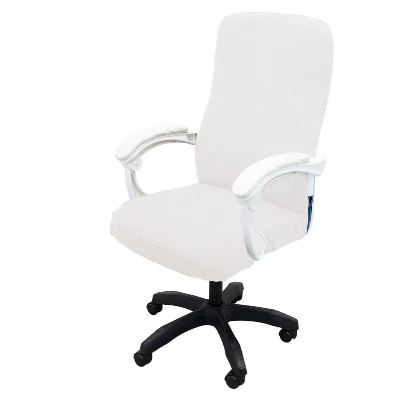 Housse de chaise de bureau extensible et épaisse en Jacquard, anti-poussière, résistante aux rayures