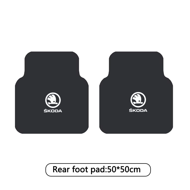 Tapis de sol antidérapant pour Skoda Octavia A7 Vrs Fabia Superb Rapid Kodiaq Karoq, avant et arrièr
