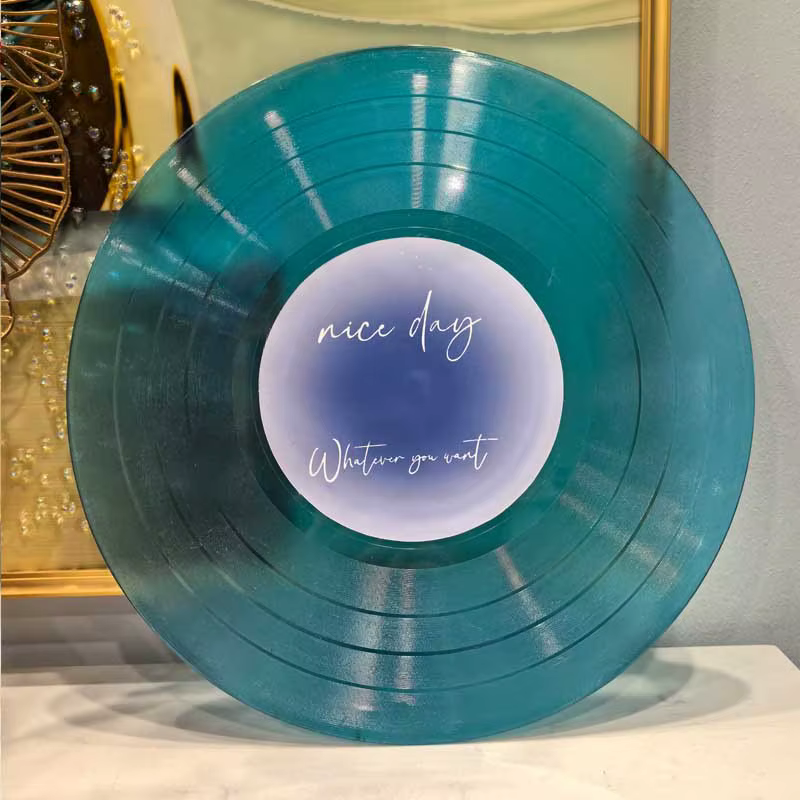 Disques vinyles colorés créatifs, décorations pour salon et bureau, cadeaux rétro et nostalgiques im