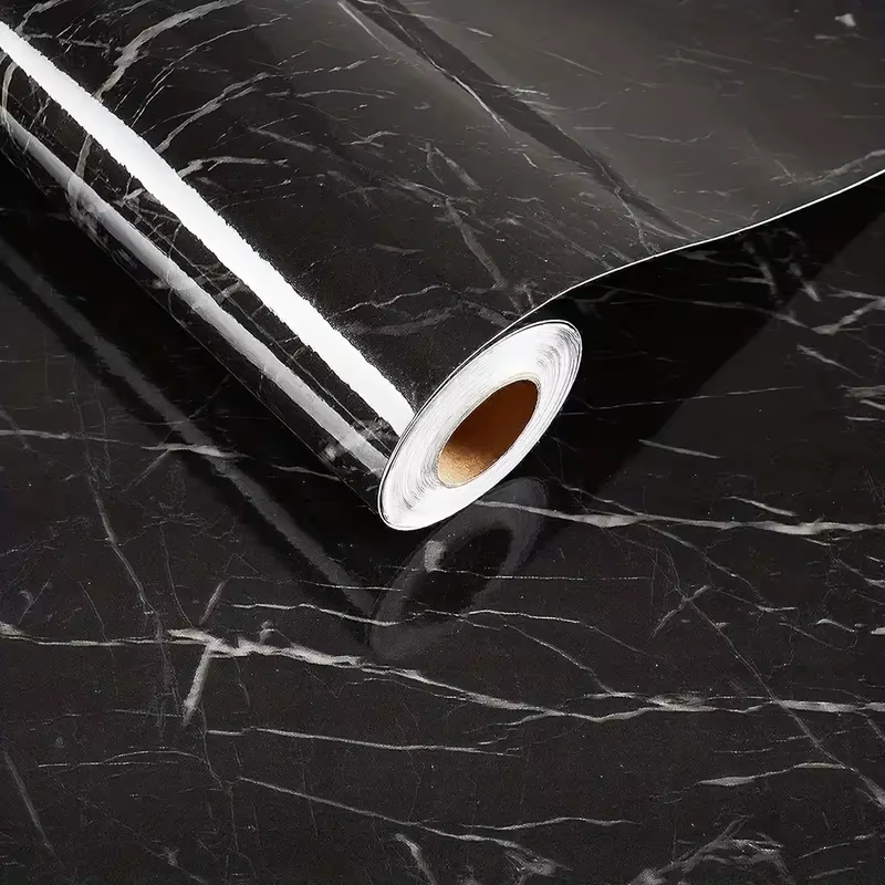 Papier peint d'autocollants muraux en marbre, autocollants muraux auto-adhésifs de cuisine, autocoll